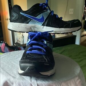 Nike Black and Blue Athletic Shoes